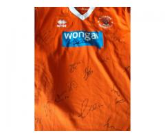 Official signed Blackpool FC shirt