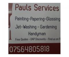 Pauls services/ decorating 
