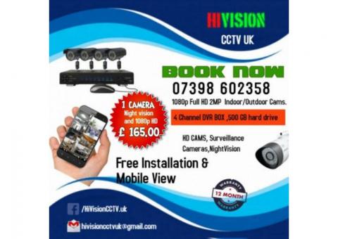 CCTV Camera for Residential or Commercial Properties including free installation within 50 miles.