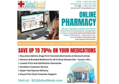 Buy Prescription Drugs Online @ Global Licenced Pharmacies